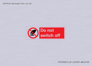 Do not switch off 